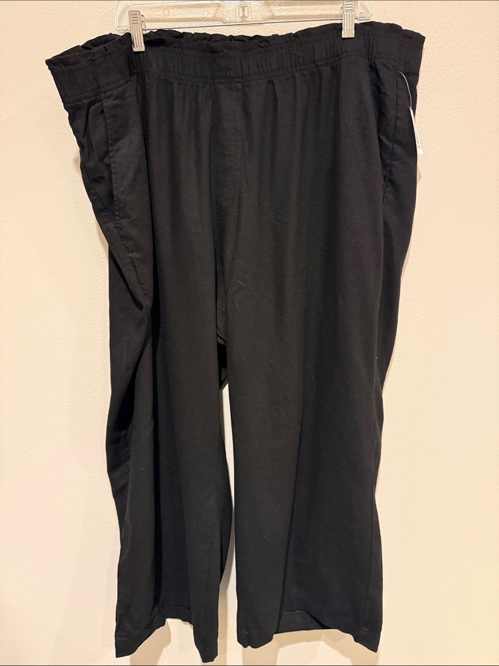 Old Navy High Rise Linen Blend Wide Leg Women's Pants